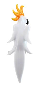 Preview: höhenverstellb. Orchideenstab, Kakadu mit geschl. Flügeln (weiß-gelb) Preview: höhenverstellb. Orchideenstab, Kakadu mit geschl. Flügeln (weiß-gelb)